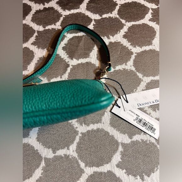 Dooney & Bourke NWT Turquoise Leather Mini Shoulder or Wristlet Bag summer fun - Picture 3 of 15